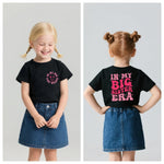 Toddler Cotton T-Shirt Short Sleeve Cute Graphic Shirt for Kids Girls Boys Tees (US, Age, 2 Years, Black-A)