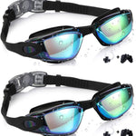 Aegend Kids Swim Goggles, Pack of 2 Swimming Goggles for Children Boys & Girls Age 3-14