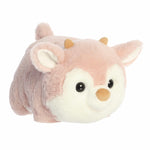 Aurora® Festive Spudsters™ Pinkee Reindeer™ Stuffed Animal - Round Shape Makes for Comforting Cuddles - Perfect for Holiday Decorations or Gifts - Pink 11.5 Inches