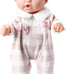 12'' Baby Doll in Gift Box with Pink Cloths, Pacifier, 13''x13'' Microfabric Blanket, and Feeding Bottle. Gift Idea for Ages 3+