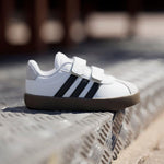 Adidas Unisex-Kids VL Court 3.0, White/Black/Grey, 5K