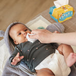 BabbleRoo Dry Wipes for Baby - 100% Plant-Based Cotton Wipes, Hypoallergenic, Fragrance-Free, Chemical-Free, Gentle for Sensitive Skin, Use Wet or Dry for Diaper Changes and Cleanups– 400 Wipes