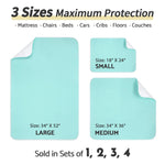 CoolShields Waterproof Bed Pads Incontinence 34'' x 52'' (1 Pack) Washable Reusable Bedwetting Mattress Protector Pad for Kids, Adults, Elderly, and Pets