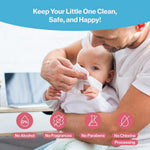 BabbleRoo Dry Wipes for Baby - 100% Plant-Based Cotton Wipes, Hypoallergenic, Fragrance-Free, Chemical-Free, Gentle for Sensitive Skin, Use Wet or Dry for Diaper Changes and Cleanups– 200 Wipes