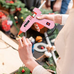 Glue Gun, Mini Hot Glue Gun Kit with 20 Glue Sticks, Hot Glue Guns for Crafts School DIY Arts Home Quick Repairs, Pink