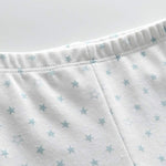 Unisex Newborn Baby Cotton 4-Pack Pants Embroidery Pringting Casual Leggings 0-24 Months for Boys and Girls Blue