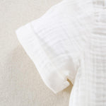 Baby Boys Clothes Set Toddler Infant Boys Button-down Shirt Tops + Cotton Gauze Shorts Summer Outfit 2PCS with Pockets