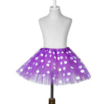 AIMAOMI Skirt Outfits Polka Dot Tulle SkirtGirls Ballet Kids Skirt Toddler Baby Girls Dress Skirt (Purple, 2-8 Years)
