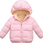 Baby Boys Girls Toddlers Winter Coats Puffer Jacket Hooded Down Snow Jacket Coat Outerwear