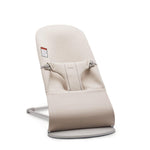 BabyBjörn Bouncer Bliss, Light Beige, 3D Jersey | 2-in-1 Adjustable Baby Bouncer Seat and Toddler Chair, Newborn to Toddler (8-29 lbs), 4 positions, Lightweight & Portable