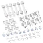 Inaya Complete Baby Proofing Kit - Child Safety Hidden Locks for Cabinets & Drawers, Adjustable Safety Latches, Corner Guards and Outlet Covers - Baby Proof Pack to Keep Your Child Safe at Home