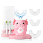 Axolotl Kids Electric U Shaped Sonic Toothbrush,59S Timer-Age2-15 Pink