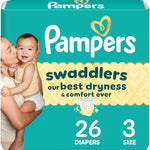 Pampers Swaddlers Diapers, Size 5 (20-37 lbs), 132 Count, Absorbent, Keeps Baby Dry and Comfortable, Skin Safe Disposable Baby Diaper (Packaging May Vary)