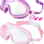 Rantizon Swim Goggles 2 Pack, Wide View Anti Fog&UV Swimming Goggles for Audlt, No Leaking Summer Gifts for Men Women Kid