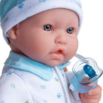 JC Toys, La Baby 16-inch Blue Washable Soft Body Boy Baby Doll with Accessories - For Children 12 Months and older, Designed by Berenguer