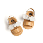 Slivery Color Infant Baby Girls Sandals First Walker Shoes Anti-Slip Summer Sandals roman white Infant