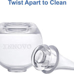 Innovo FSA/HSA Eligible Hospital Grade Silicone Twister Bulb Baby Ear Syringe and Nasal Aspirator, Sucks Snot and Mucus, Cleanable and Reusable, Clear