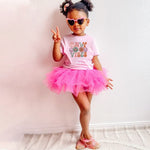 Only Good Vibes Retro Kids Toddler Baby Girls Short Sleeve T-Shirt Top(Good Vibes,2T)