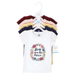 Hudson Baby Unisex Baby Short Sleeve T-Shirts, Girls World, 2 Toddler