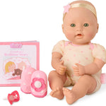 Baby Sweetheart by Battat Bath Time 12-inch Soft-Body Newborn Baby Doll with Easy-to-Read Story Book and Baby Doll Accessories