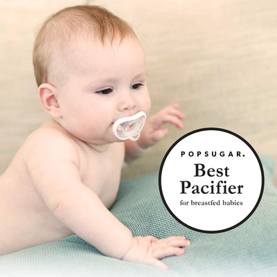 Nanobebe Baby Pacifiers 0-3 Month - Orthodontic, Curves Comfortably with Face Contour, Award Winning for Breastfeeding Babies, 100% Silicone, Baby Registry Gift 8pk, Pink/Grey/Sage/White