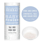Ora's Amazing Herbal Talc-Free Grain-Free Gluten-Free Corn-Free Baby Powder 2.5oz … (Unscented 3 Pack)