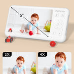 Momcozy Baby Monitor with 2 Cameras 5’’ 1080P Split Screen Video Baby Monitor with Camera and Audio no WiFi for Baby Safety 5000mAh Battery Infrared Night Vision 2-Way Audio 960ft Range Ideal Gift