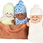Creative Minds Basket of Babies Soft Baby Dolls, Sensory Toys, Multicultural, Diversity, Inclusion and Social Emotional Learning, Baby Toys for All Ages, Set of 6 Plush Dolls, Multicolor