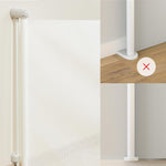 Momcozy Auto-Locking Retractable Mesh Baby Gate or Dog Gate, Child Safety Gate for Indoor or Outdoor, 33-inches Tall with up to 55-inches Wide Extension, Avoid Skirting Installation, White