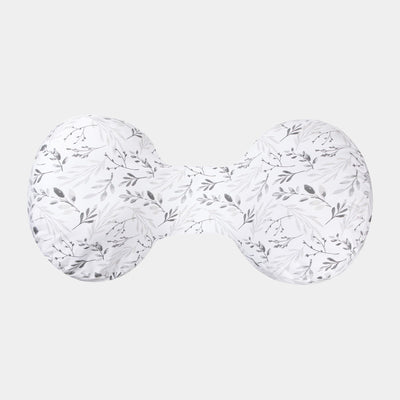 Boppy Side Sleeper Pregnancy Pillow, Gray Falling Leaves, Portable, Supportive Pregnancy Pillows for Sleeping on Your Side, Stay-Put Design with Stretchy Center Panel That Grows with Your Bump