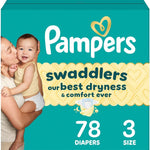 Pampers Swaddlers Diapers, Size 5 (20-37 lbs), 132 Count, Absorbent, Keeps Baby Dry and Comfortable, Skin Safe Disposable Baby Diaper (Packaging May Vary)