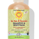 California Baby Tea Tree & Lavender Baby Wash + Baby Shampoo | 100% Plant-Based | Tea Tree Shampoo For Sensitive Skin | Hypoallergenic | 251mL / 8.5oz