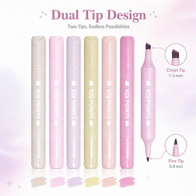 YOOUSOO Pink Highlighters, Aesthetic Bible Highlighters, Cute Highlighter Assorted Colors, Pastel Bible Highlighter No Bleed, for Journaling Supplies And School, Gifts for Women & Girl