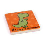 Jellycat If I were a Dinosaur Board Book and Bashful Dinosaur Stuffed Animal