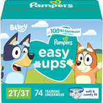 Pampers Training Pants - Easy Ups Boys & Girls Bluey - Size 2T-3T, 140 Count, Children's Potty Underwear (Packaging May Vary)