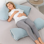 INSEN Pregnancy Pillow for Sleeping,Maternity Body Pillow for Pregnancy Women,Pregnancy Support Pillow for Back, Hip Pain, Green
