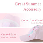 Zsedrut Toddler Girl Baseball Cap Kids Adjustable Ponytail Sun Hat Baby Lightweight Trucker Hats (Butterfly)