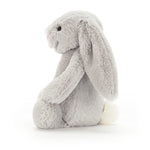 Jellycat Bashful Grey Bunny Stuffed Animal, Medium 12 inches - Rabbit and Bunny Plush Toy - Classic Children's Gift