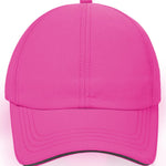 BAOPLAYKIDS Little Girls Criss Cross Ponytail Hat Toddler Mesh Baseball Cap Kids Quick Dry Outdoor Summer Sports Hats Ponycap Age 3-8 Hot Pink