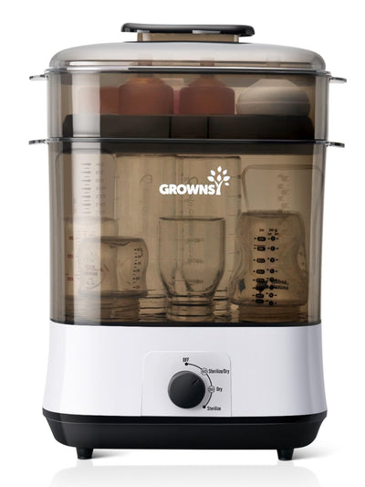 Grownly food dehydrator with clear door on a white background