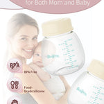 BALIME 6oz Milk Storage Bottles, Compatible with Spectra Pumps, BPA-Free, Leak-Proof Design, Dual Use as milk Storage Containers for Fridge or Freezer（4-Pack）