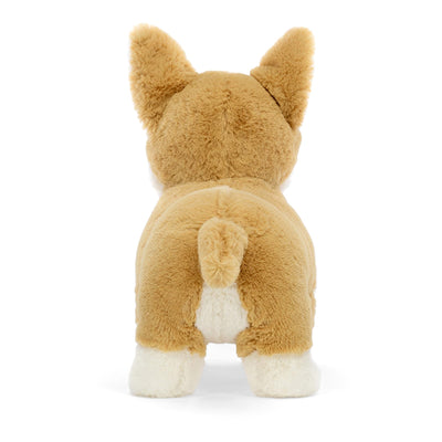Jellycat Betty Corgi Dog Stuffed Animal, Medium 8 inches - Dogs & Puppies Plush Toy - Classic Children's Gift