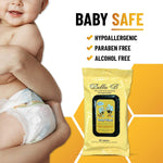 BELLA B Baby Diaper Wipes Bundle 3-Piece - Natural Baby Wipes - Organic Baby Wipes - Baby Cleaning Wipes - Soothing Wipes - Diapers Wipes - Infant Wipes - Alcohol-Free Baby Wipes Natural