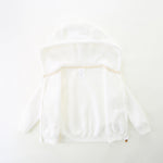 Baby Girls' Hoodies Activewear Super Soft and Warm Light Weight Jacket Suitable for 18-24M White Coat