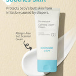 GOONGBE Pri-mmune Calming Diaper Cream - Korean Baby Diaper Cream with Zinc Oxide and Panthenol - Treats, Soothes - Soft Matte Skin, Allergen-Free, 2.7oz.
