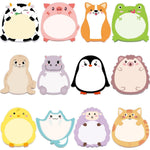 Fancy Land 24 Pads Cute Sticky Notes Cartoon Animal Pattern Sticky Notes for Teachers Classrooms 720 Sheets Memo Pads Teacher Appreciation Nurse End of Year Graduation Gift Home Office Supplies Cute