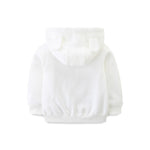 Baby Girls' Hoodies Activewear Super Soft and Warm Light Weight Jacket Suitable for 18-24M White Coat
