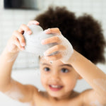 Ubbi Muted Color Cloud and Droplet Silicone Bath Squeeze Toys for Toddlers and Baby, Fun Interactive Bath Time Accessory, Set of 2