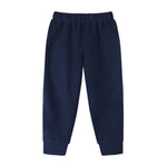 GLASH Kids Toddler Sweatpants, 4-Pack 3T Boys Fleece Joggers Black/Grey/Triangle/Navy