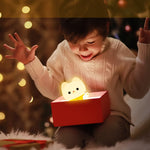 Amaredom Waving Kitten Night Light, Cute Cat Lamp, Silicone Dimmable Nursery Nightlight, Rechargeable LED Bedside Lamp with 20 Minutes Timer & Tap Control Baby Girls Women Bedrooms, Living Room